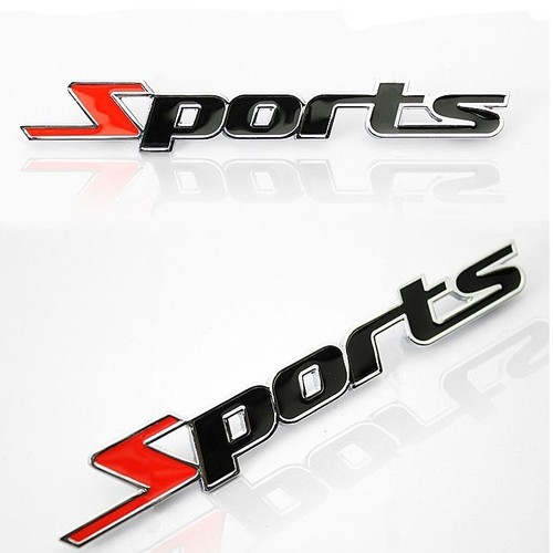 2pcs sports car emblem - 3d,