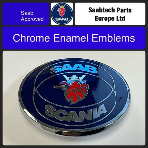 Chrome enamel saab scania - saab, 9-3