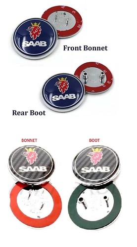 Set saab front bonnet - set,