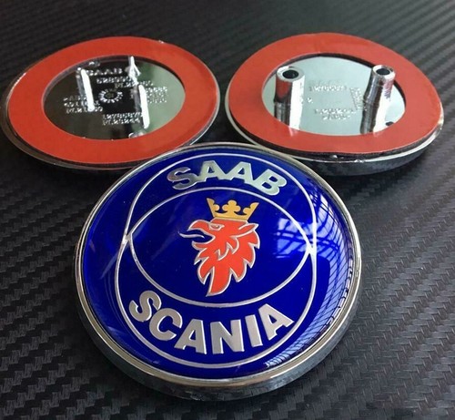 Saab scania badge set front - saab,